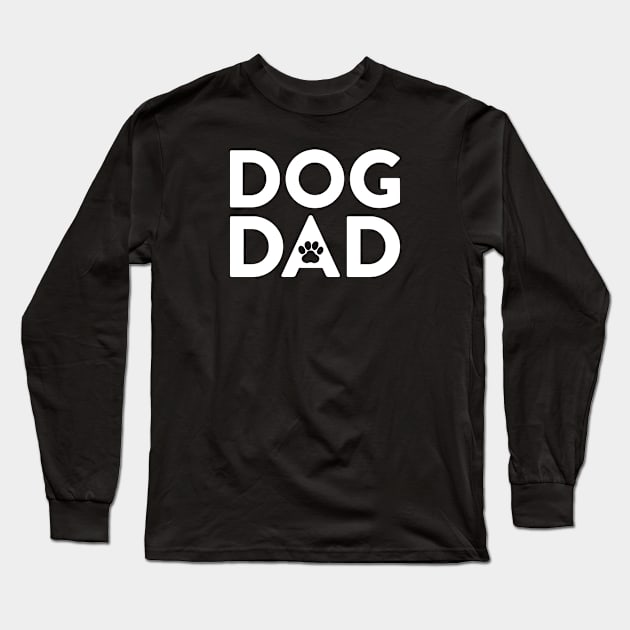 Dog Dad Long Sleeve T-Shirt by Tennifer